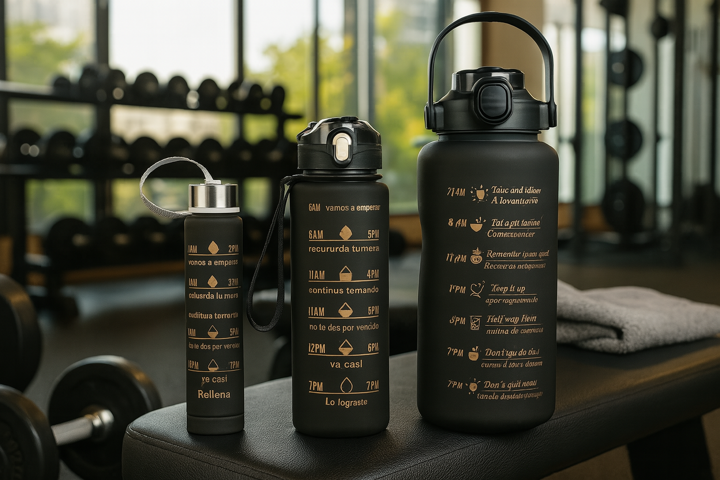 Botellas Motivacionales: Hidratación Con Estilo, Motivación Todo El Día