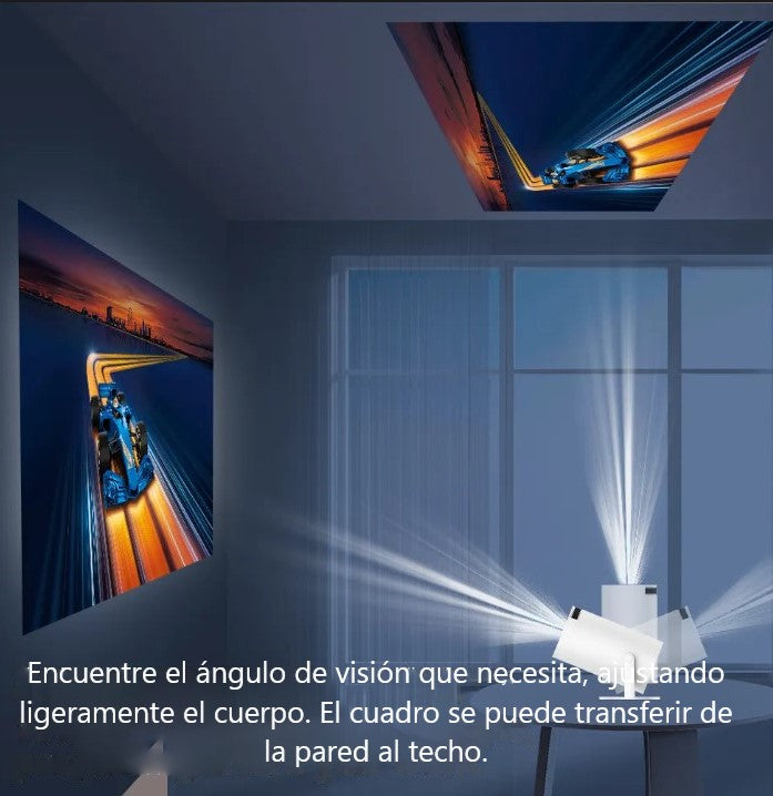 Proyector 4K portátil para cine en casa al aire libre