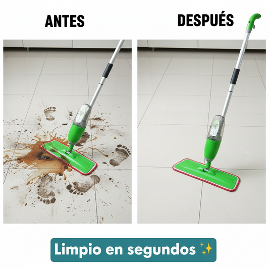 Mopa Spray con Tanque Reutilizable – Limpieza Rápida y Sin Esfuerzo