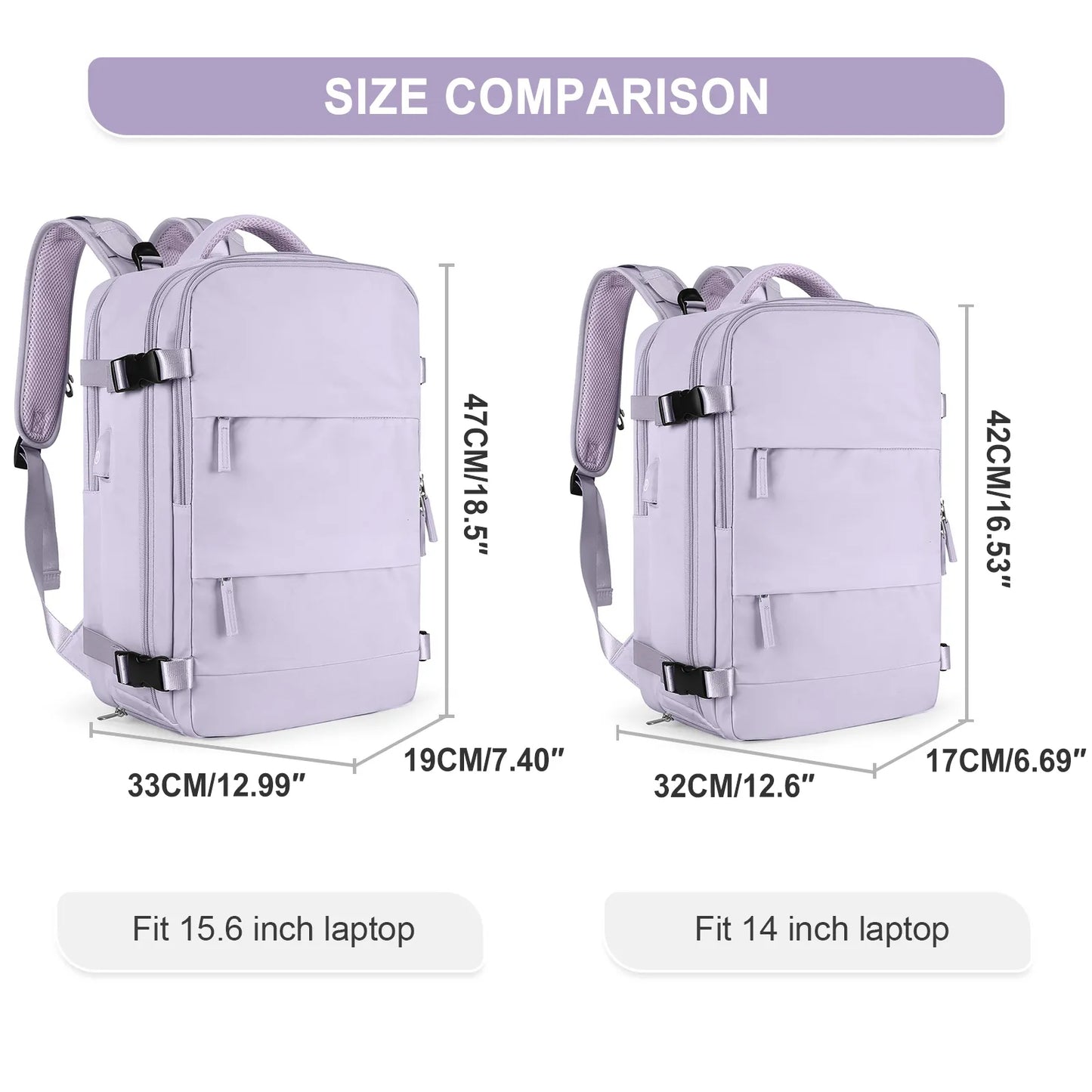 Mochila de viaje compacta 55 litros