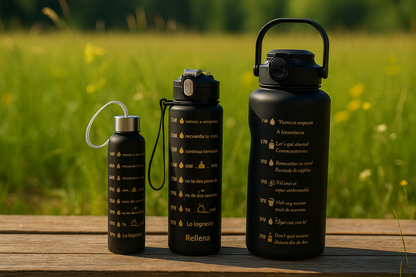 Botellas Motivacionales: Hidratación Con Estilo, Motivación Todo El Día