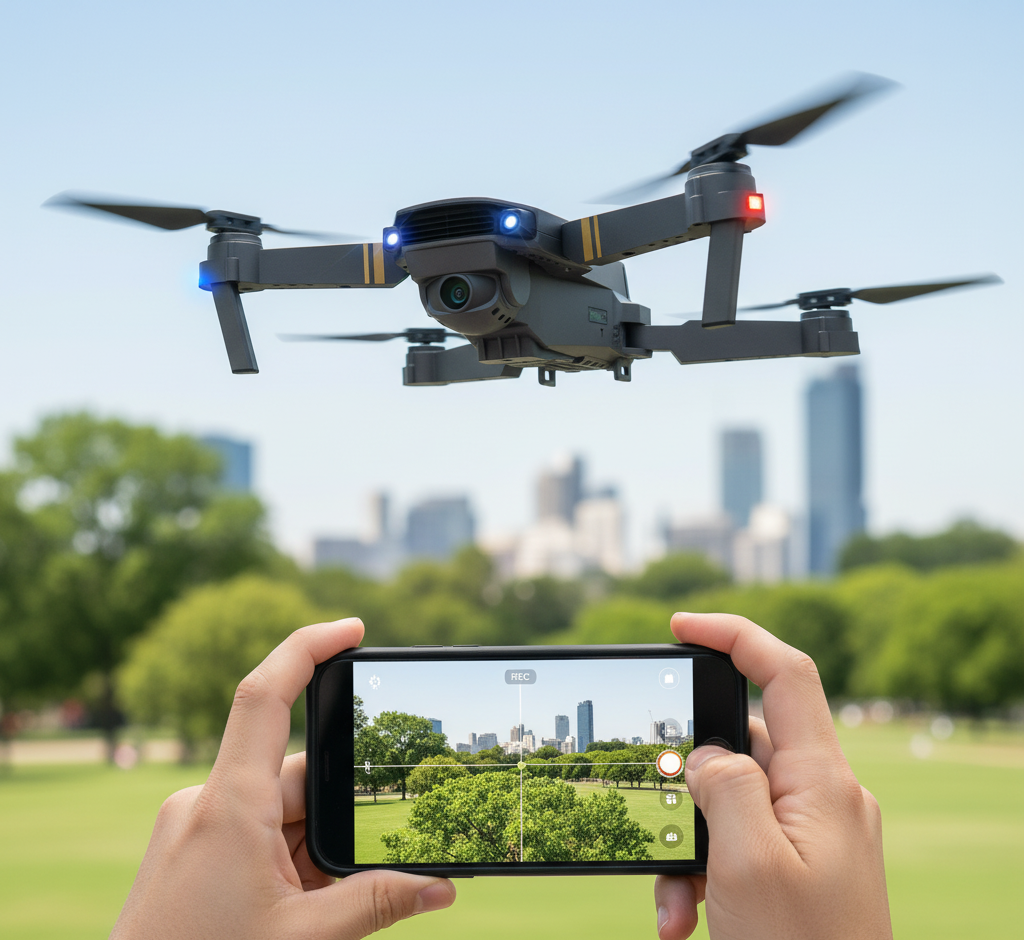 Drone 4K SKYHE 998 Pro – Dual Cámara, Wifi Inalámbrico y Diseño Plegable