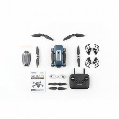 Drone 4K SKYHE 998 Pro – Dual Cámara, Wifi Inalámbrico y Diseño Plegable