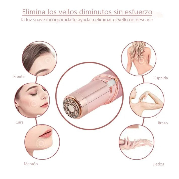 Depiladora facial eléctrica