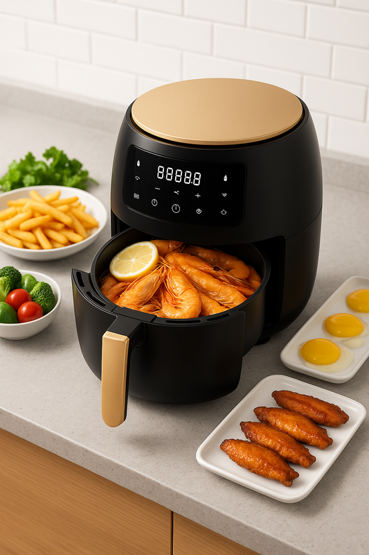 Freidora de Aire Digital 6 Litros - Cocina Saludable, Rápida y sin Aceite